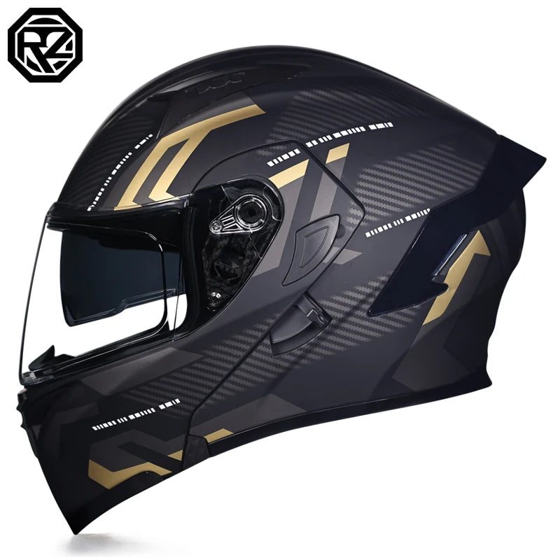 Capacete Modular Flip-Up para Moto – Full Face com Dupla Viseira, Alta Qualidade e Certificação DOT