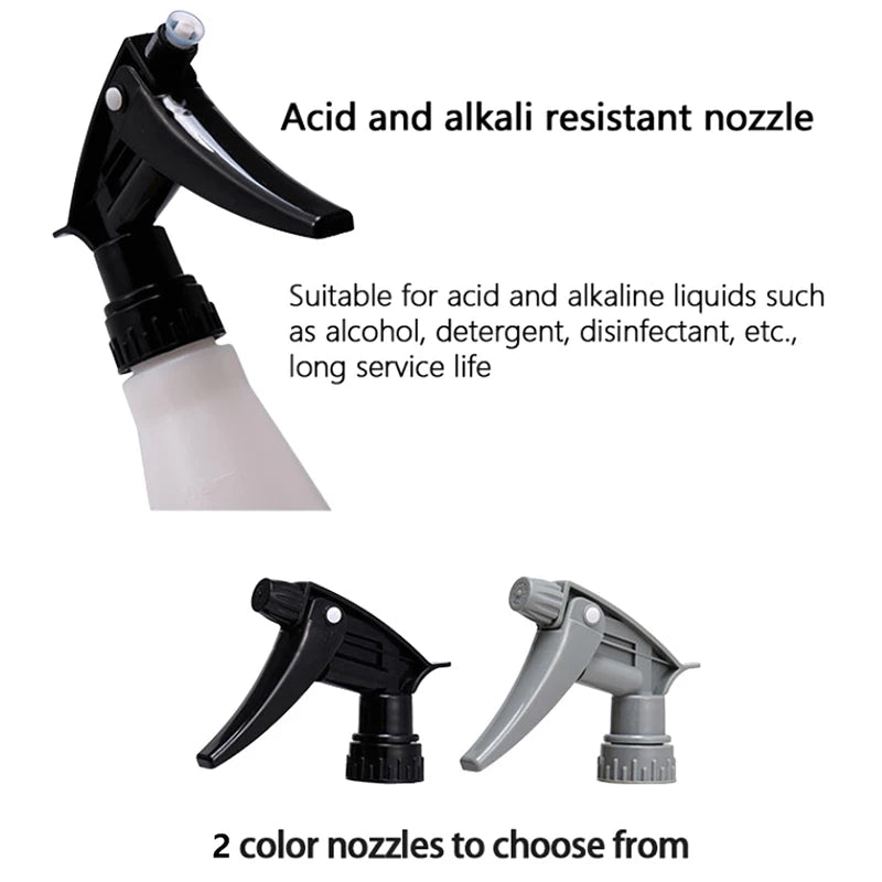 Bico Pulverizador Ajustável com Gatilho – Resistente a Ácidos e Alcalis | Para Limpeza Automotiva, Jardim e Casa