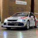 Miniatura 1:32 Mitsubishi Lancer Evolution JDM – Versão Combustível, Modelo de Liga Diecast com Luz e Som, Brinquedo, Enfeite para Computador e Presente