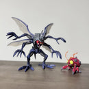 Figura Digimon Kabuterimon/Tentomon em PVC – Colecionável, Decoração de Mesa e Brinquedo Infantil