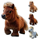 Cavalo de Pelúcia Realista – Pônei Robô Interativo, Brinquedo Educativo Eletrônico e Macio