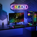Placa Neon "Game Area" – Letreiro Decorativo para Quarto Gamer, Bar, Sala de Jogos e Presentes