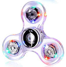 Fidget Spinner Cristal LED – Glow in the Dark, Brinquedo EDC, Alívio de Estresse para Crianças
