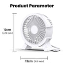 Ventilador USB Elough Portátil e Silencioso – Mini Ventilador de Mesa para Casa, Escritório ou Camping
