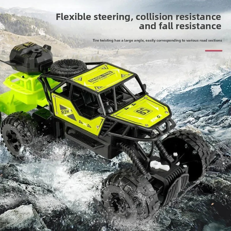 Carro Off-Road de Seis Rodas em Liga com Controle Remoto