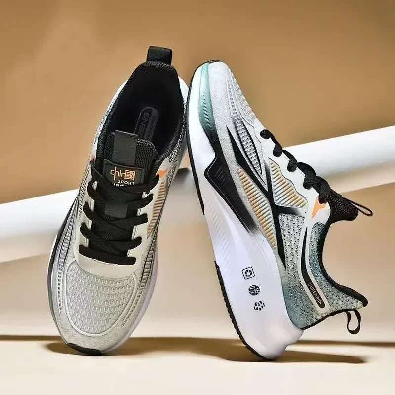 Tênis Masculino Esportivo para Corrida e Caminhada – Leve, Confortável, Respirável e com Cadarço
