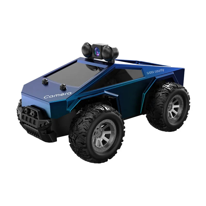 Carrinho Controle Remoto Off-Road 1:28 com Câmera – Caminhonete Cyber Pickup Truck Big Foot WiFi Controle por Celular Infantil