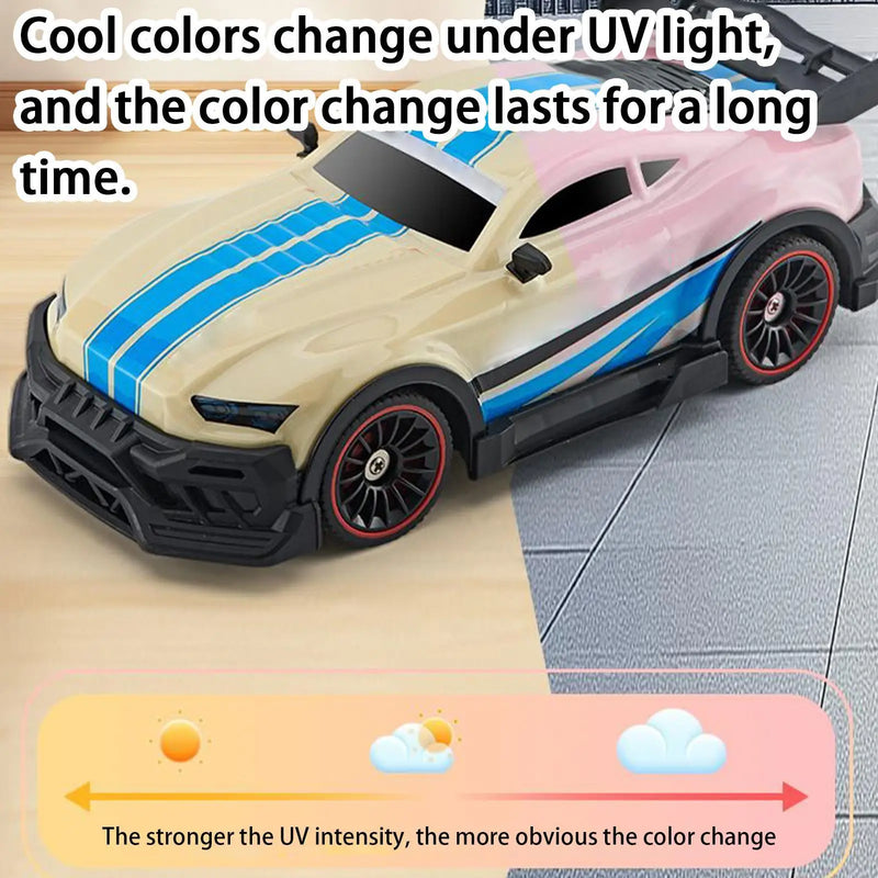 Carro de Controle Remoto RC 2.4G com Luzes – Brinquedo Educativo para Crianças, Diversão em Casa, Escola e Viagens