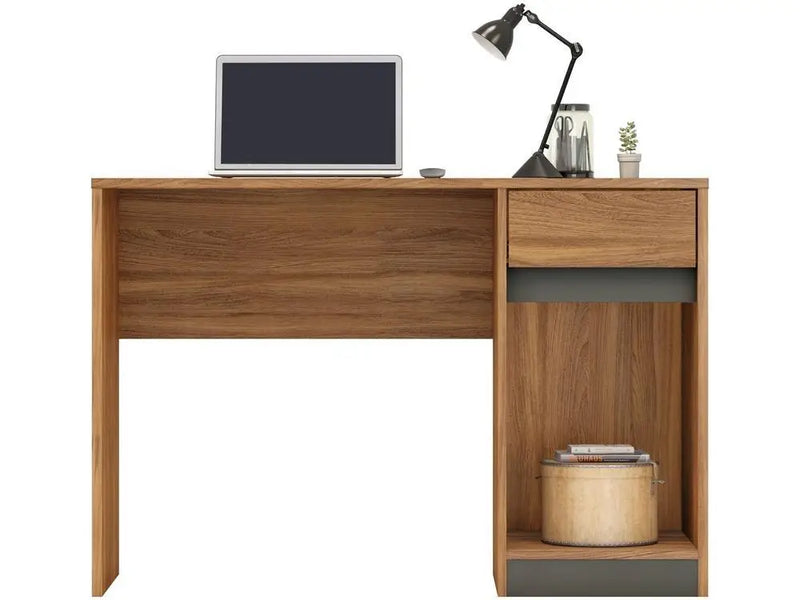 Mesa de Escritório Demóbile com 1 Gaveta e 1 Porta – Design Funcional e Compacto