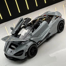 1:32 McLaren 765LT – Modelo Fast & Furious 7 | Carro de Metal com Luz e Som | Brinquedo e Decoração