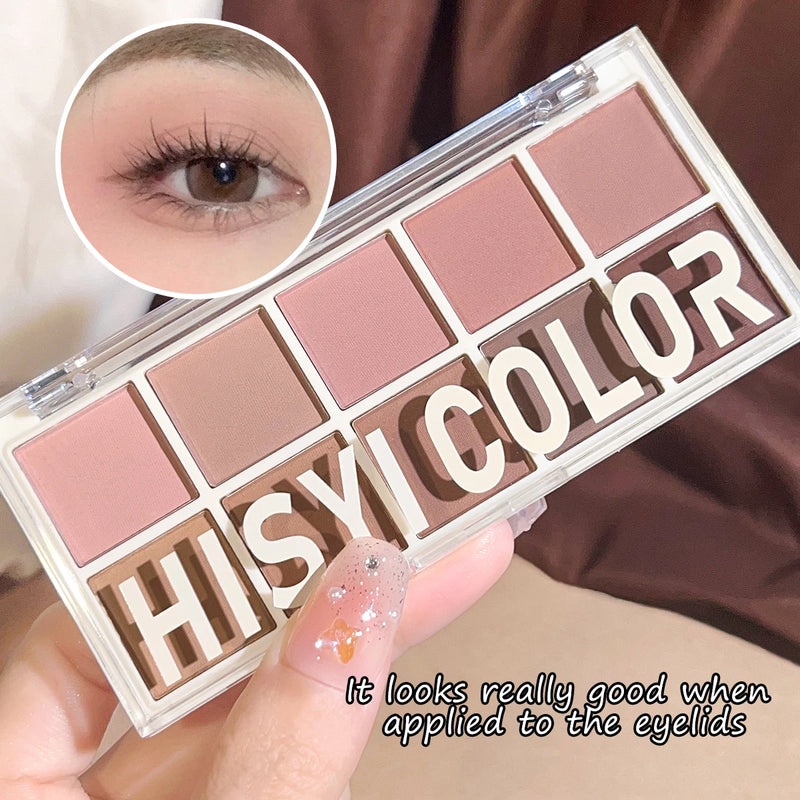 Paleta de Sombras 10 Cores Star Rejuvenation – Tons rosados e marrons com acabamento matte e perolado para makes delicadas e versáteis