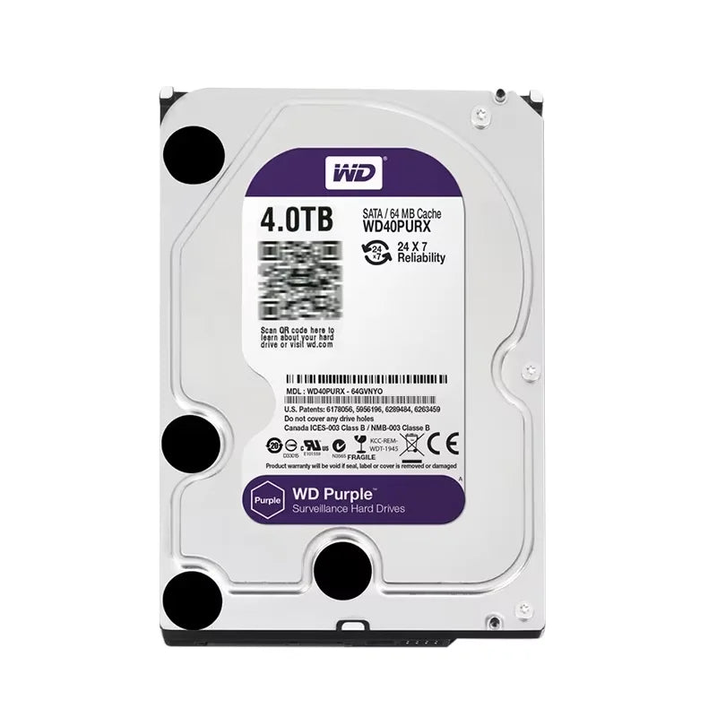 HD WD Purple 500GB 1TB 2TB 3TB 3.5" SATA III | HD Interno para CFTV DVR NVR | 64MB Cache