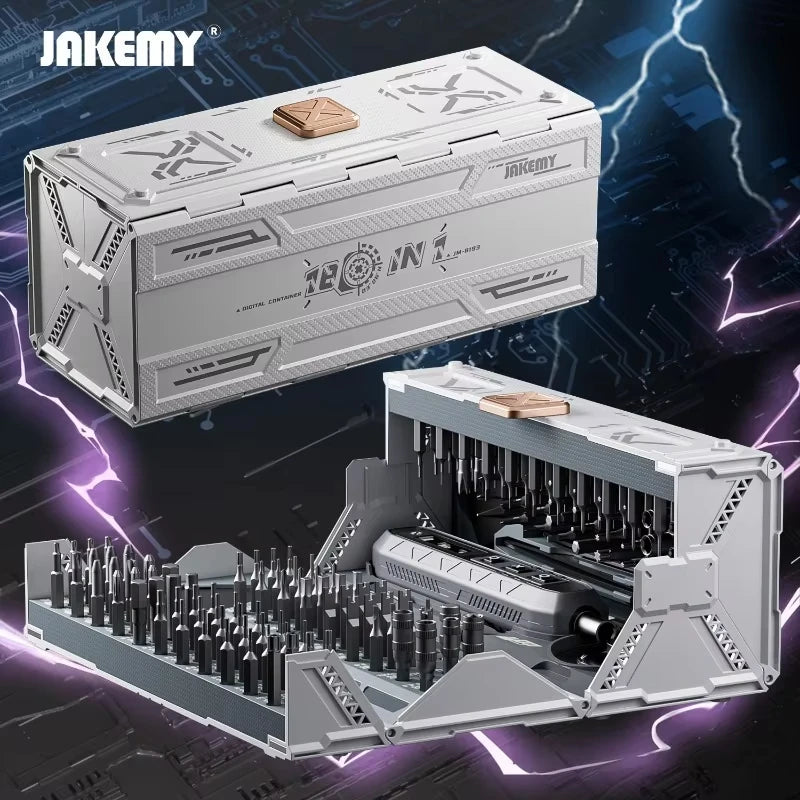 Conjunto de Chaves de Fenda Magnéticas 180 em 1 com Parafusadeira Elétrica – Kit de Precisão para Manutenção e Reparo de Dispositivos | Presente Perfeito para Homens