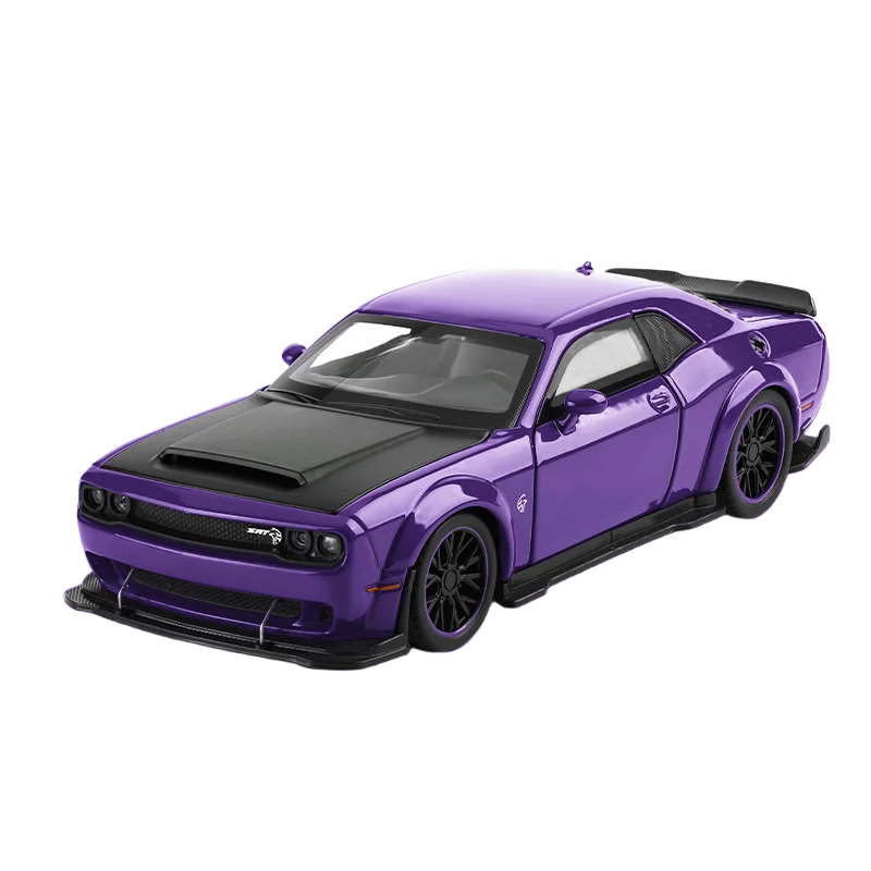 1:32 Dodge Challenger SRT Hellcat Redeye – Miniatura Esportiva em Liga Metálica com Som e Luz | Colecionável de Luxo