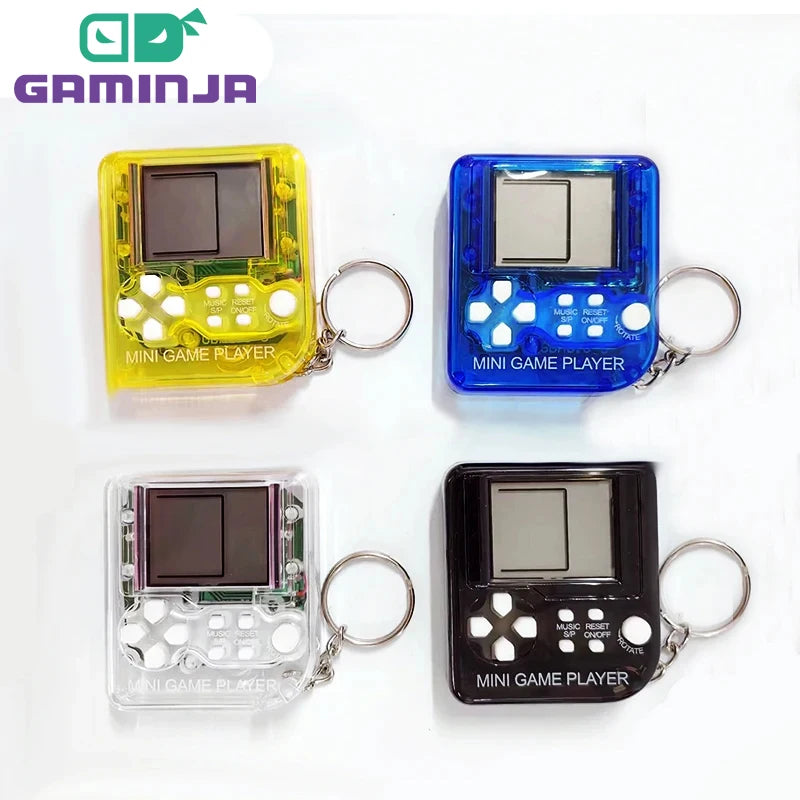 Console Chaveiro Portátil Retrô GAMINJA – Mini Vídeo Game com Jogos Clássicos, Ideal para Crianças e Presente Perfeito