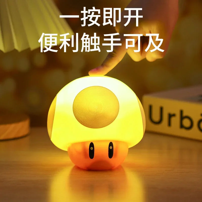 Luminária Super Mario Bros Kawaii – Abajur de Mesa e Cabeceira em Formato Cartoon | Periférico Gamer e Presente Criativo