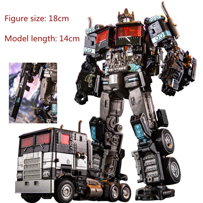 Action Figure Transformável YS04A – Robô Carro de Liga e Plástico – Inspirado em Anime e Filme – Presente de Aniversário para Crianças