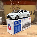 Miniatura Carro Corolla 1:43 – Modelo em Liga Metálica, Coleção, Decoração e Presente Infantil