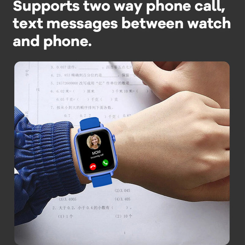 Smartwatch Infantil 4G com GPS, Wi-Fi, Videochamada, SOS, Câmera e Localizador – Relógio Celular para Crianças