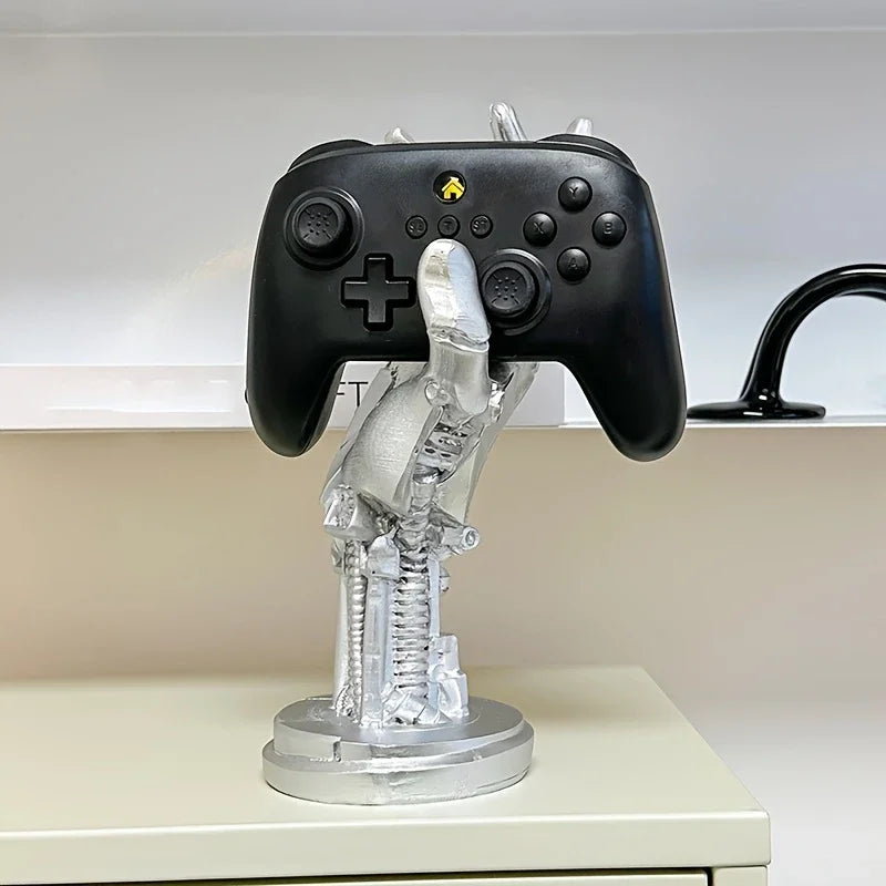 Suporte de Controle Estilo Cyberpunk 3D – Suporte Criativo de Mesa | Decoração Gamer Futurista