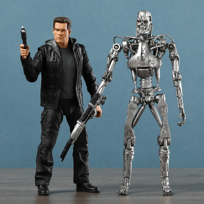 NECA Terminator Genisys T-800 – Action Figure Articulada, Endoesqueleto Colecionável