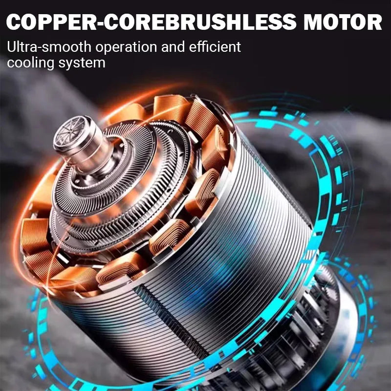 Esmerilhadeira Angular Elétrica Sem Fio Brushless – Máquina de Corte e Polimento com Display Digital | Compatível com Bateria Makita