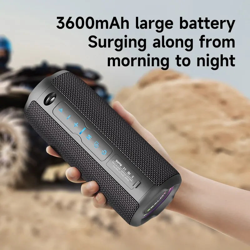 Caixa de Som Bluetooth ZEALOT S49PRO – 20W, Som Potente com Bass Boost, IPX6 à Prova d’Água, Emparelhamento Duplo e TWS