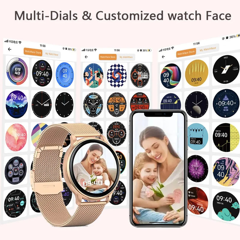 Smartwatch MEVADEN Y22 – Chamadas Bluetooth, Monitor Cardíaco, Fitness Tracker, Esporte e Saúde, Compatível com Android e iOS, Mostrador Personalizável