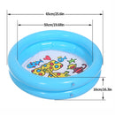 Piscina Inflável Infantil 65x65cm com Estampa de Animais | Banheira Redonda para Bebês – Brinquedo de Verão