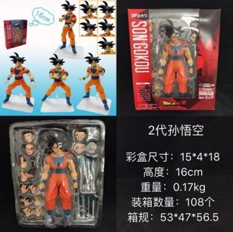 Dragon Ball Super SHF S.H.Figuarts Son Goku Kakarotto – Figura de Ação Móvel, Estilo Simples, Modelo Heróico