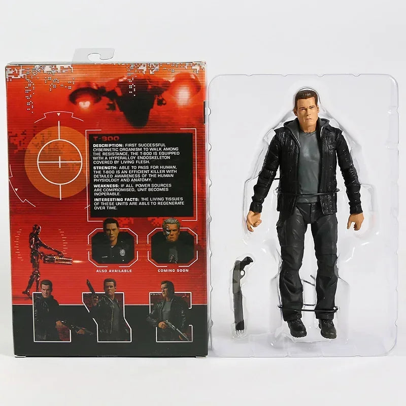 NECA Terminator Genisys T-800 – Action Figure Articulada, Endoesqueleto Colecionável