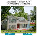 Câmera de Segurança Wi-Fi Externa 3MP HD à Prova d’Água – Monitoramento Remoto com Visão Noturna e Conexão Sem Fio via App ICSEE