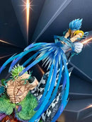 Figura Dragon Ball Broly vs Gogeta 23cm – Estátua Anime em PVC | Colecionável para Decoração e Presente