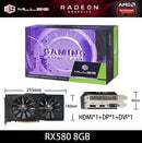 Placa de Vídeo MLLSE AMD Radeon RX 580 8GB GDDR5 – 256 Bits, PCI-E 3.0 x16 | GPU Gamer para PC