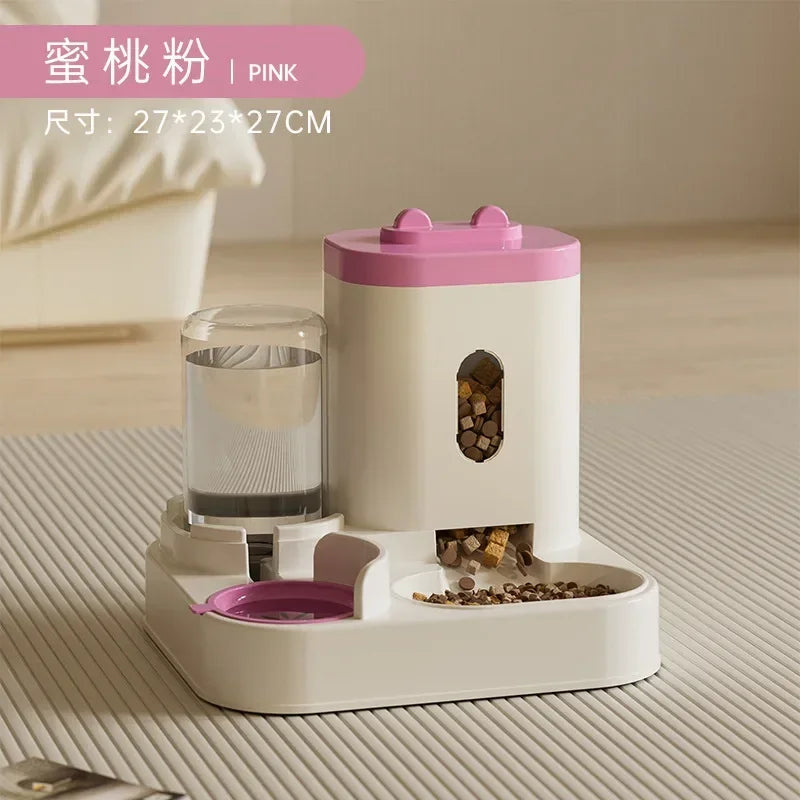 Comedouro e Bebedouro Automático para Pets – Grande Capacidade, Ideal para Gatos e Cães
