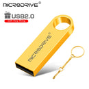 Pen Drive Metálico USB 2.0 à Prova d’Água – Alta Velocidade, 128GB, com Opção de Gravação de Logotipo Personalizado