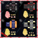 ZD Studio Dragon Ball – Kit de Acessórios para Action Figure SHF (Vegito, Bardock, Goku, Goku Black, Gogeta) com Cabeças Extras SSJ3