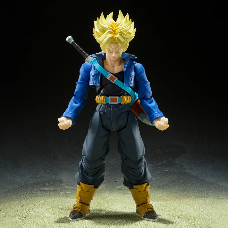 Dragon Ball Z SHF Trunks Super Saiyan Action Figure 15cm Articulado Colecionável Anime Modelo