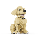 Golden Retriever em Blocos de Montar 1754 Peças | Modelo 3D de Cachorro | Brinquedo Criativo DIY para Crianças e Adultos | Presente Decorativo