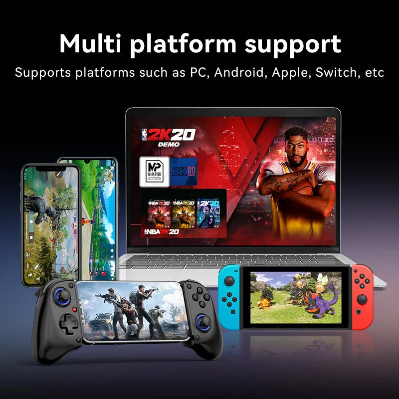 Controle Gamepad BSP-D11 Wireless com Extensão – Compatível com SWITCH, Android, iOS, PS3, PS4, XBOX e Tablets