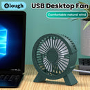 Ventilador USB Elough Portátil e Silencioso – Mini Ventilador de Mesa para Casa, Escritório ou Camping