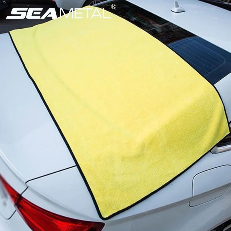 🧽 Toalha de Microfibra Premium SEAMETAL – Alta Absorção para Lavagem, Secagem e Detalhamento Automotivo