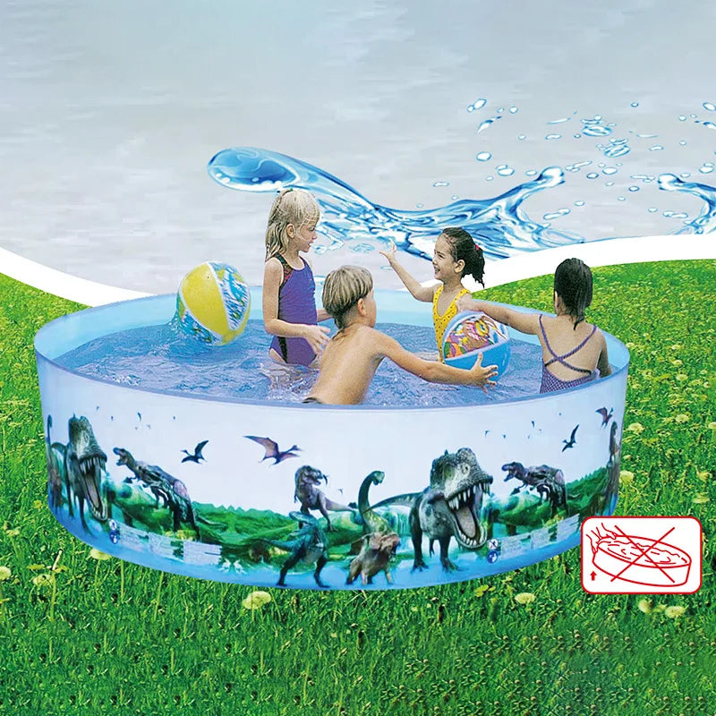 Piscina Dobrável PVC Nuwani – Sem Inflável | Ideal para Crianças, Adultos e Pets | Uso Externo ou Interno