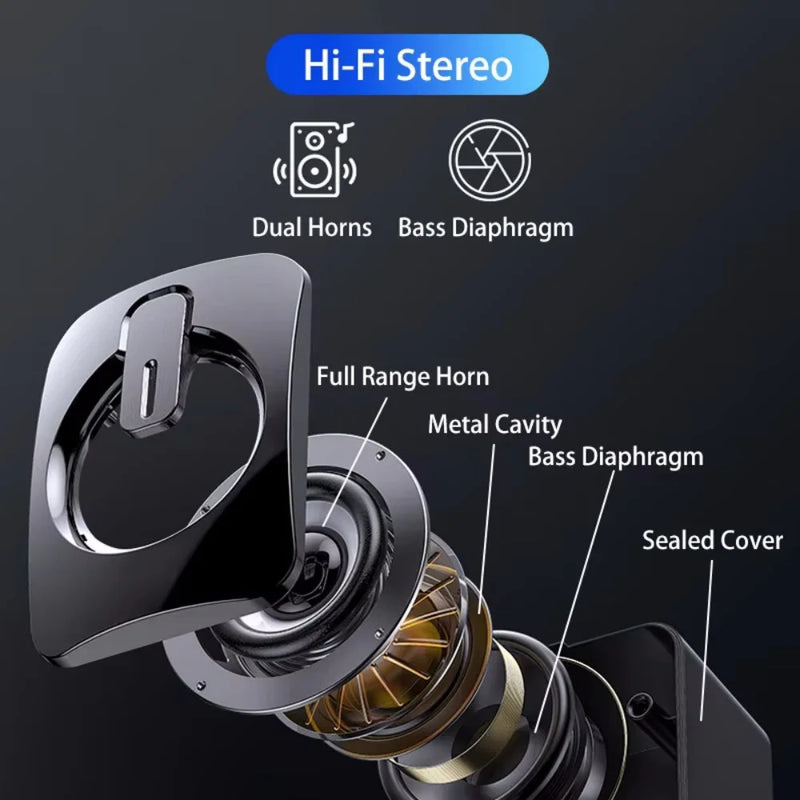 Caixa de Som USB para PC com LED – Som Estéreo Hi-Fi, Microfone Integrado e Subwoofer para Desktop