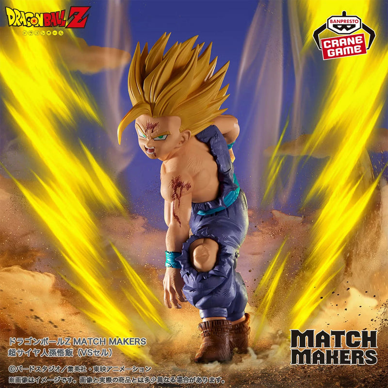 Boneco Original Bandai Banpresto Dragon Ball Z Match Makers Cell vs Son Gohan – Figure Colecionável Anime