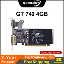 Kinology NVIDIA GT 740 4GB GDDR5 128Bit Placa de Vídeo PCI-E 3.0 com HDMI, VGA e DVI para Gaming e Multimídia