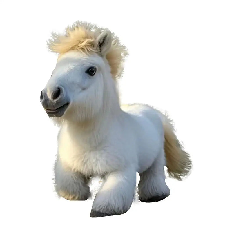 Cavalo de Pelúcia Realista – Pônei Robô Interativo, Brinquedo Educativo Eletrônico e Macio