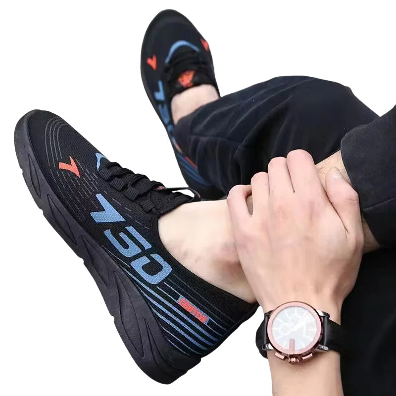 Tênis Masculino Casual Esportivo – Leve, Confortável e Respirável para Corrida, Caminhada e Uso no Verão