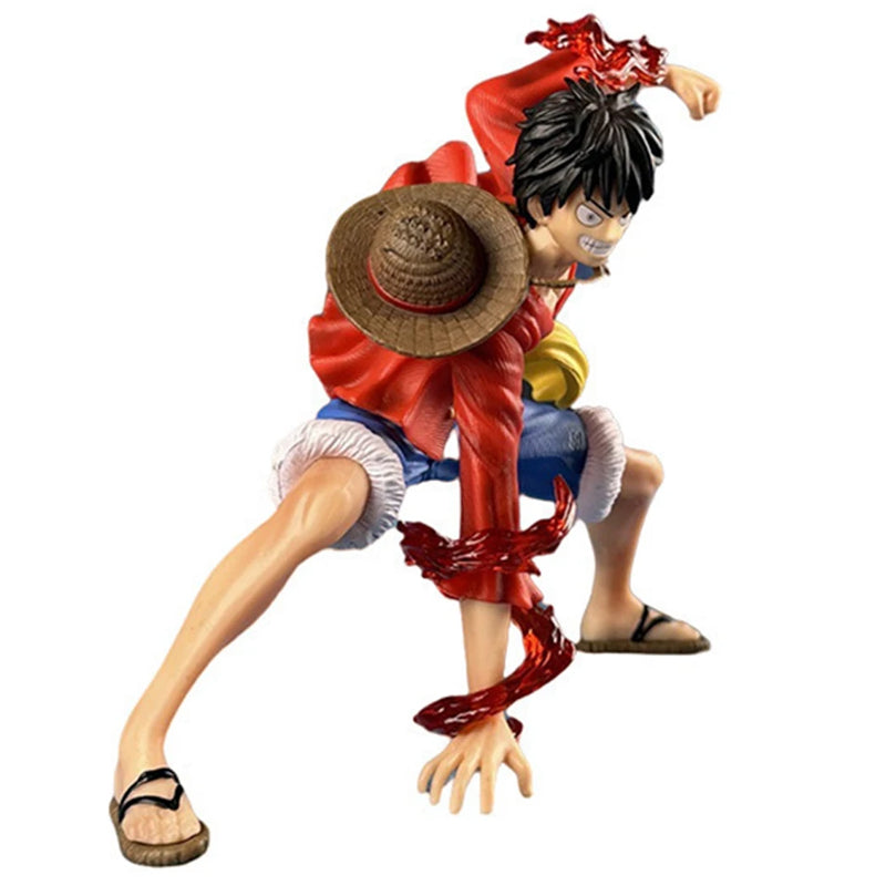 One Piece Luffy Figura Sun God Nika | Action Figure Colecionável 17cm | Estátua Decorativa em PVC | Presente Geek Anime