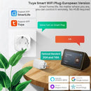 Tomada Inteligente Tuya WiFi EU 16A/20A com Monitoramento de Energia – Controle Remoto via App, Timer e Voz (Alexa/Google Home)